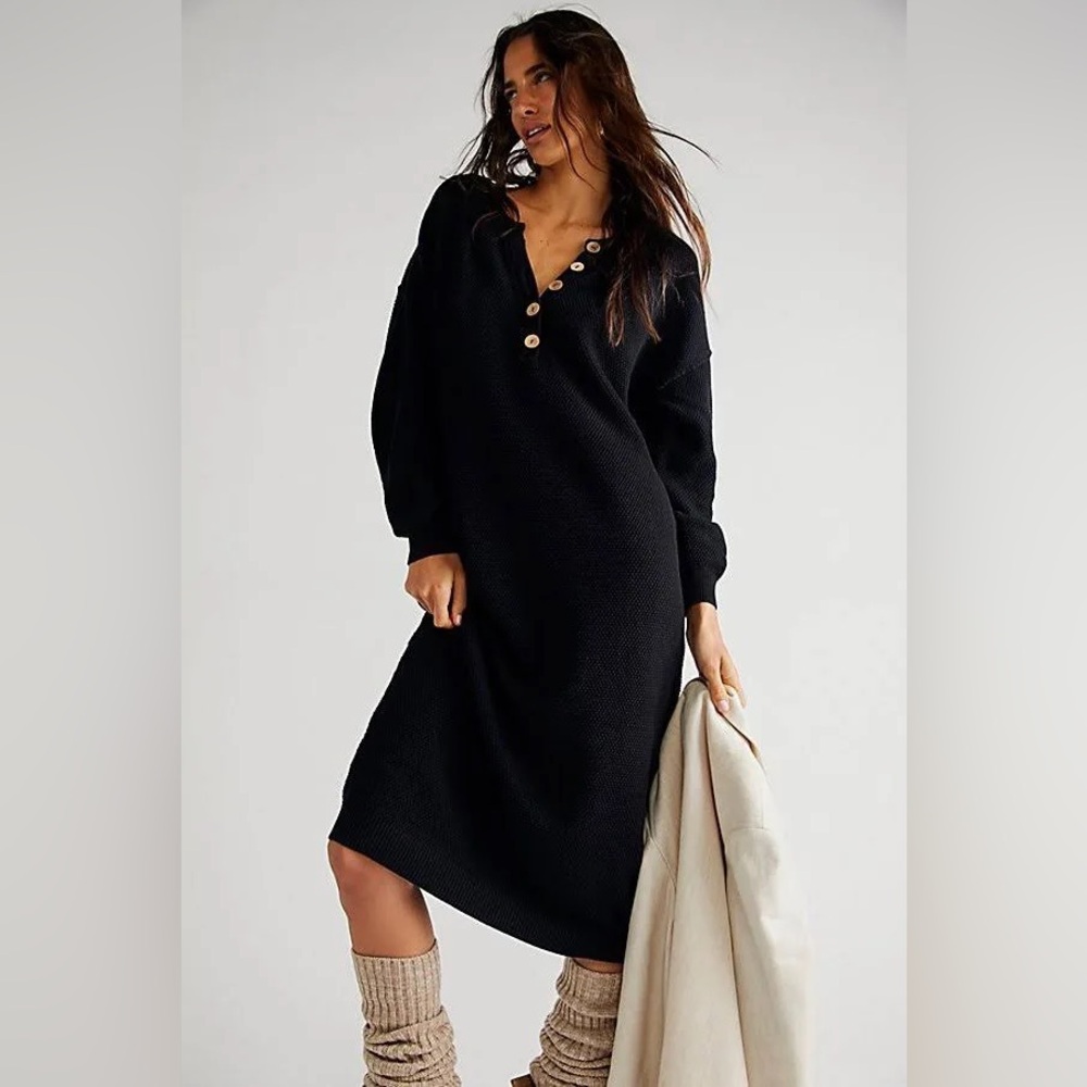 Free People Dresses Free People Hailee Sweater Midi Dress